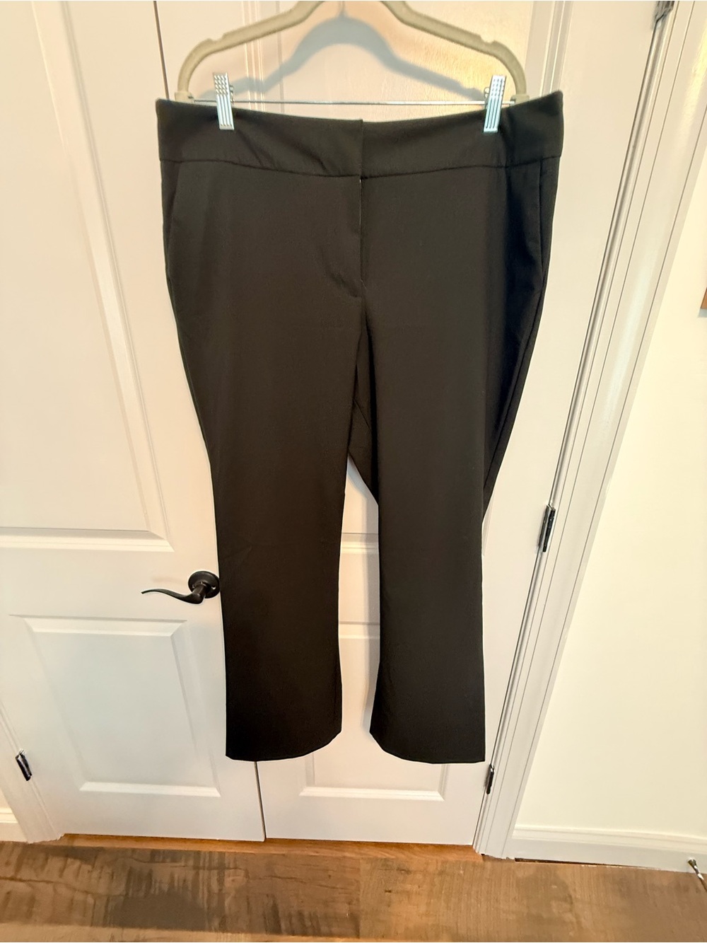 Ann Taylor Black Straight-Leg Dress Pants